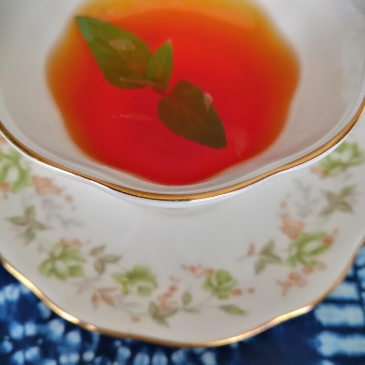 つぶつぶ入りオレンジジュース入りミント紅茶 レシピ 作り方 By ジオン 楽天レシピ